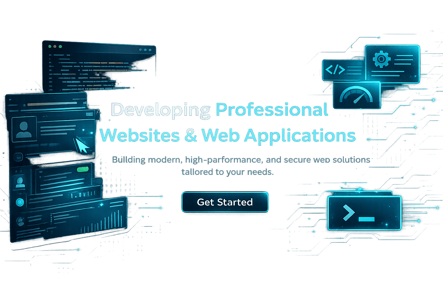 Developing professional websites and web applications